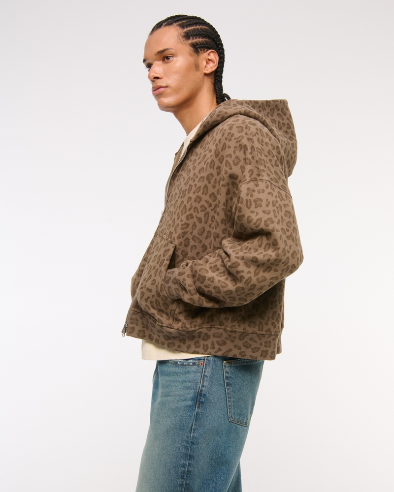 Cropped Essential Full-Zip Hoodie - Image 4