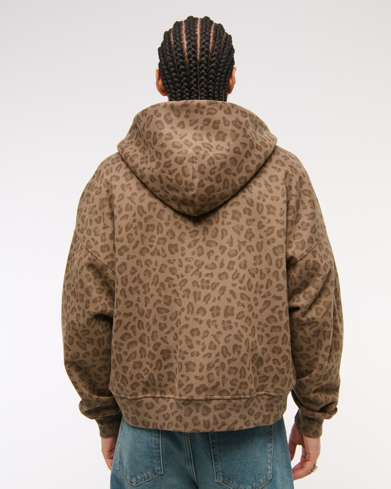 Cropped Essential Full-Zip Hoodie - Image 5