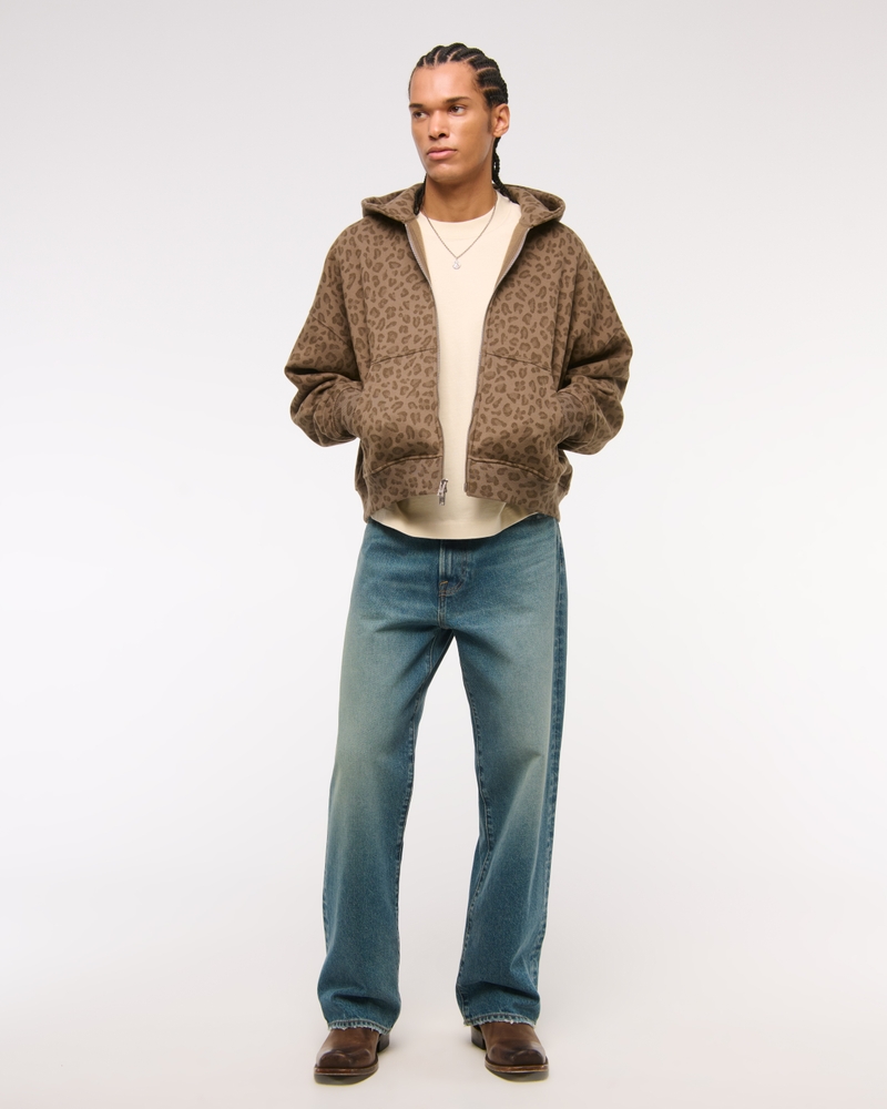 Cropped Essential Full-Zip Hoodie - Image 6