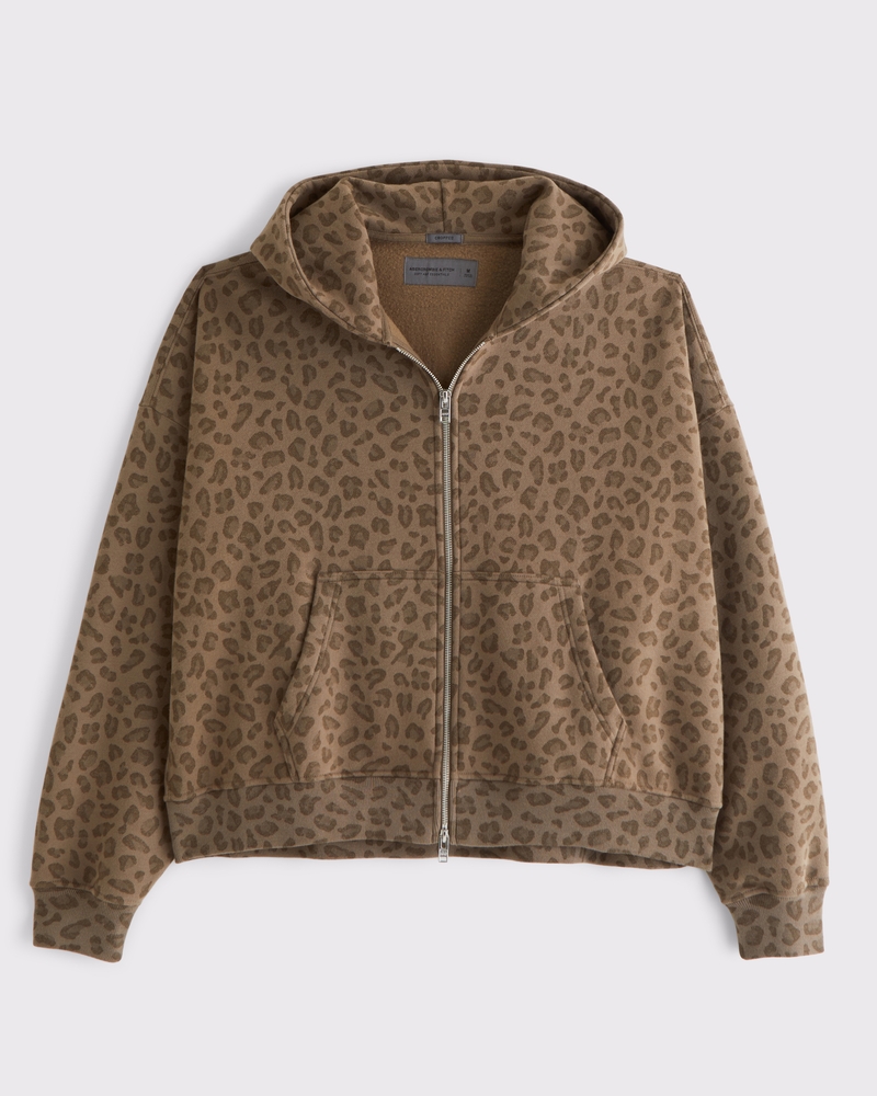 Cropped Essential Full-Zip Hoodie - Image 7