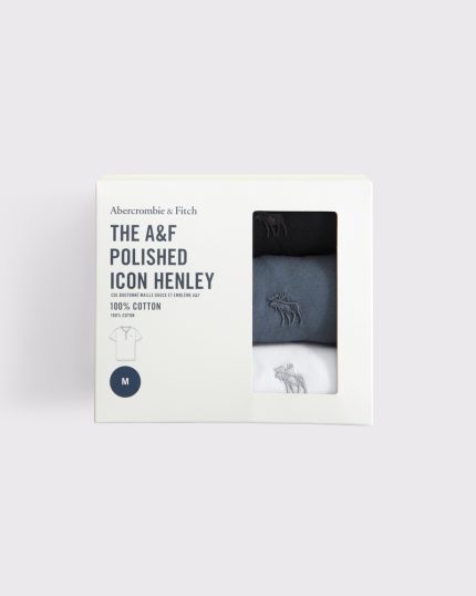 3-Pack Slim Polished Icon Henley Tees
