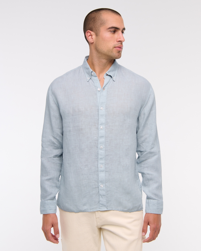 Linen Button-Up Shirt