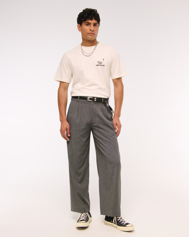 Pleated Baggy Trouser