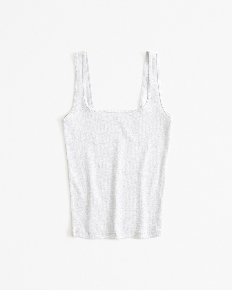Essential Tuckable Squareneck Rib Tank