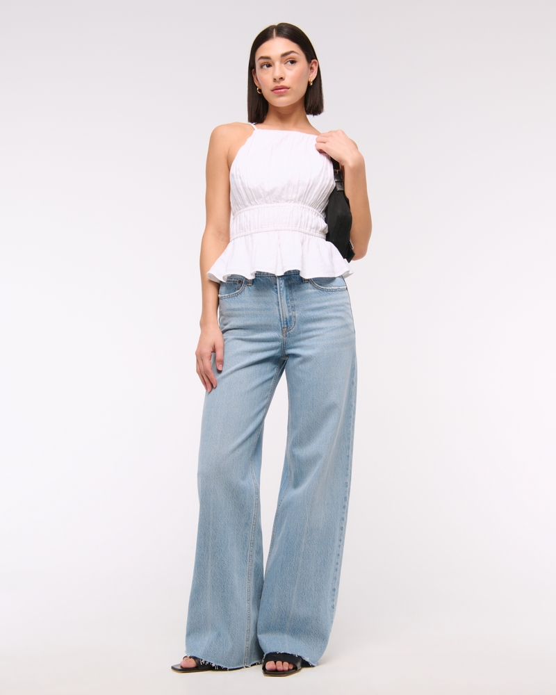 High Rise Wide Leg Jean