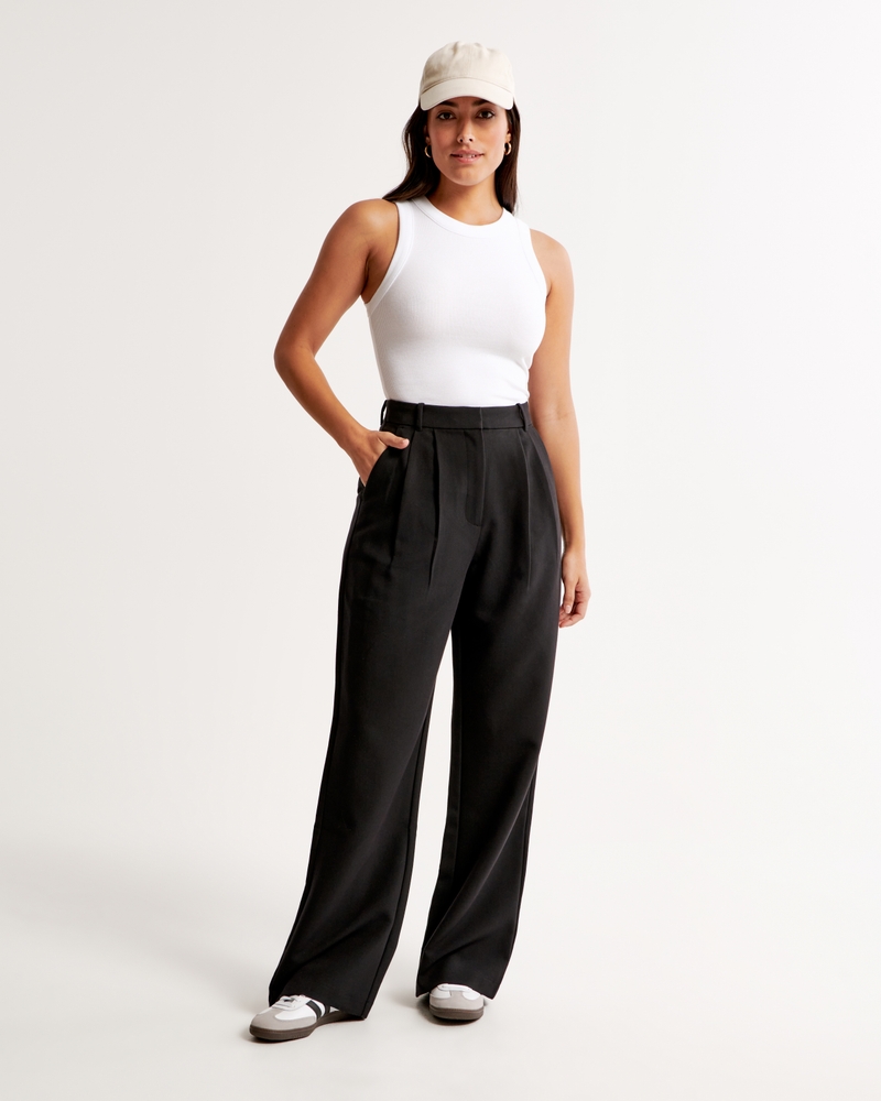 Curve Love A&F Sloane Tailored Wide Leg Pant - Image 32
