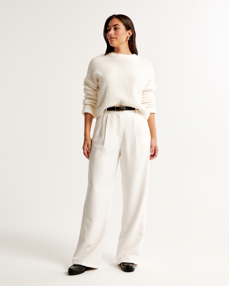 Curve Love A&F Sloane Tailored Wide Leg Pant - Image 39