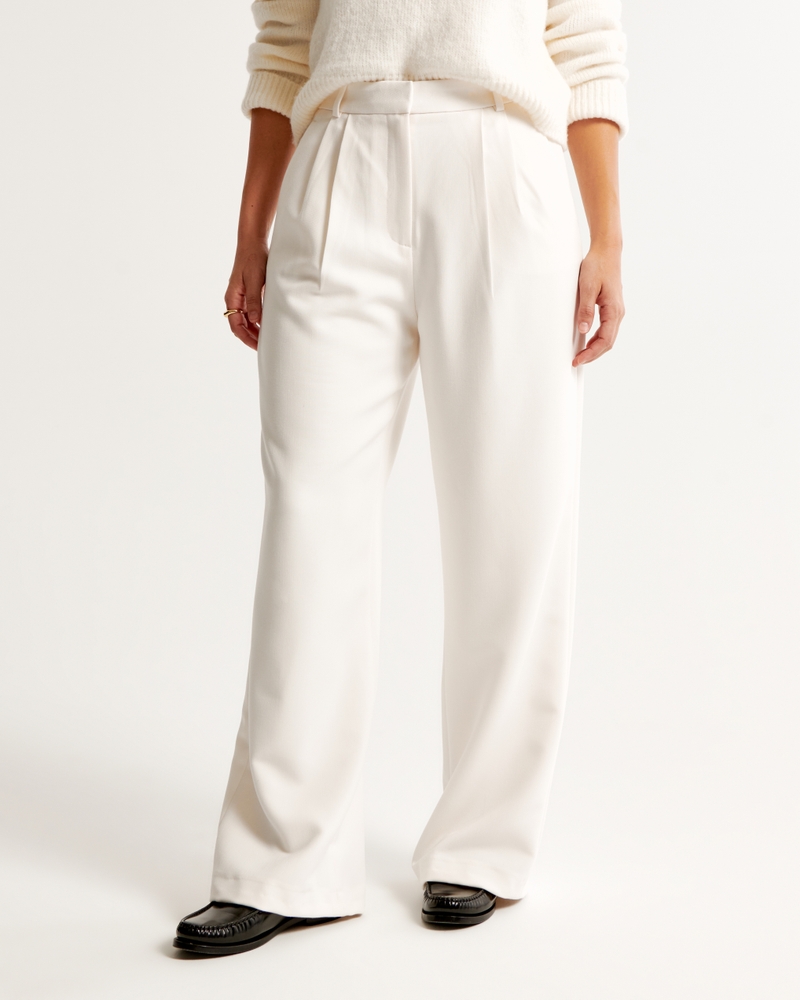 Curve Love A&F Sloane Tailored Wide Leg Pant - Image 40
