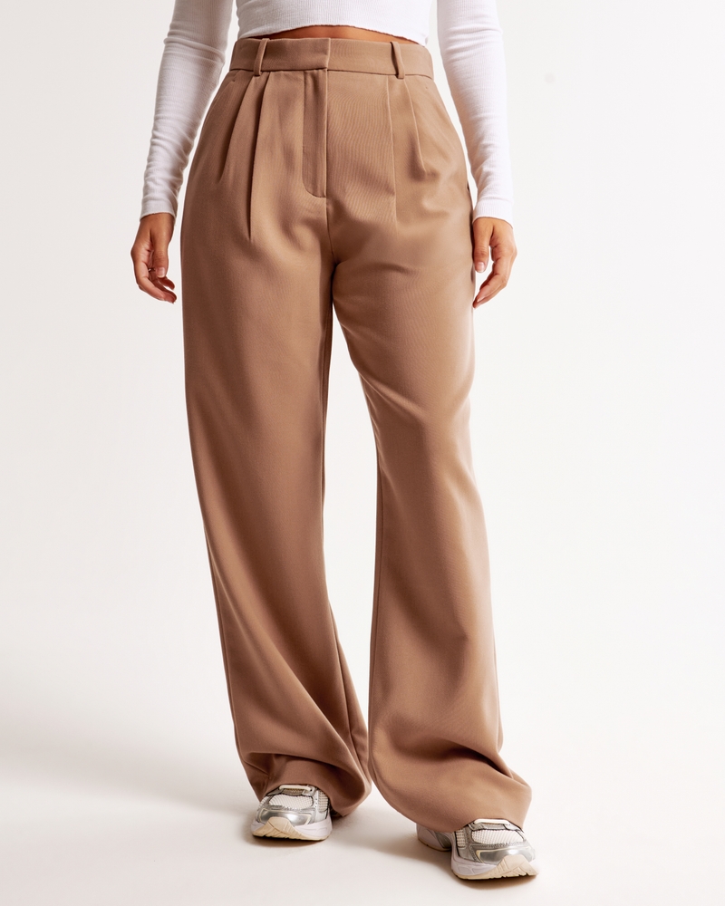 Curve Love A&F Sloane Tailored Wide Leg Pant - Image 46