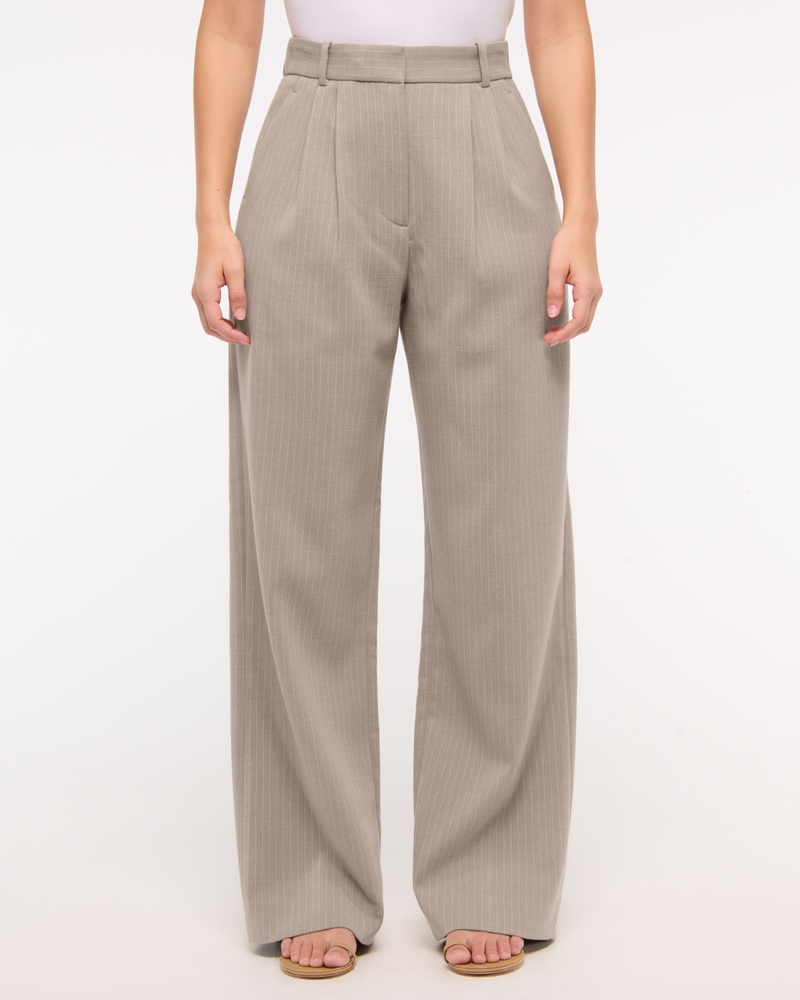 Curve Love A&F Sloane Tailored Wide Leg Pant - Image 52