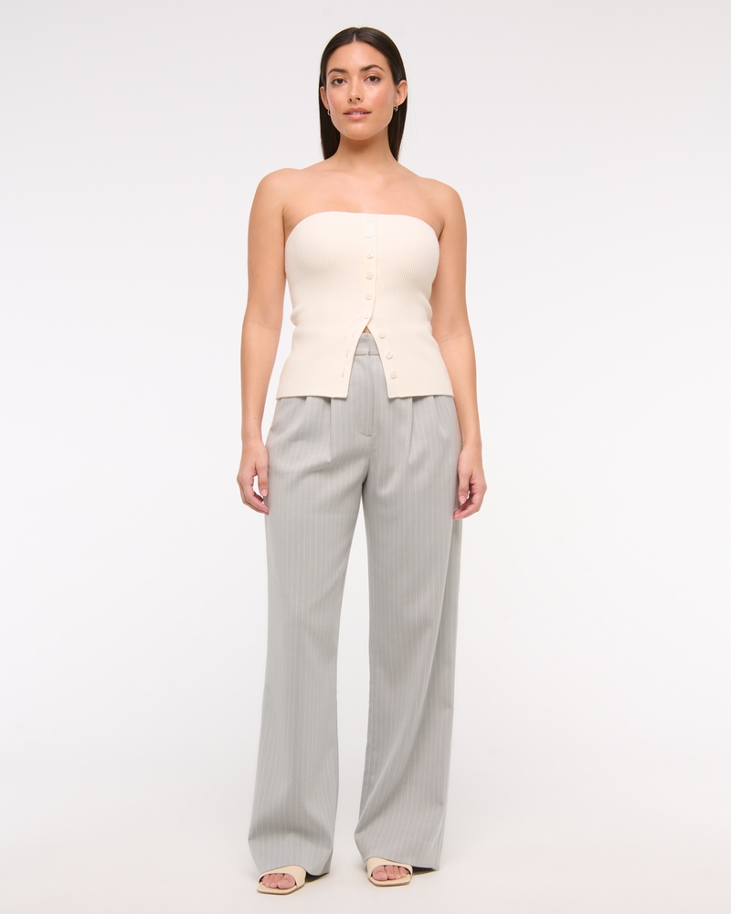 Curve Love A&F Sloane Tailored Wide Leg Pant - Image 7
