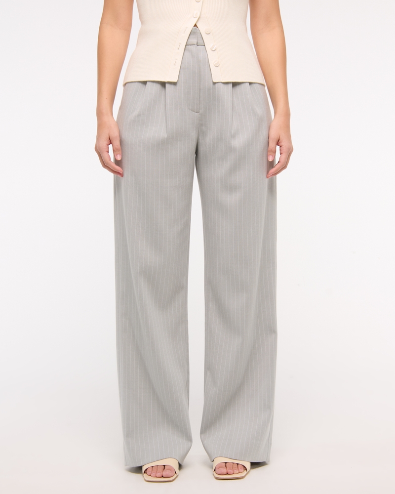 Curve Love A&F Sloane Tailored Wide Leg Pant - Image 8