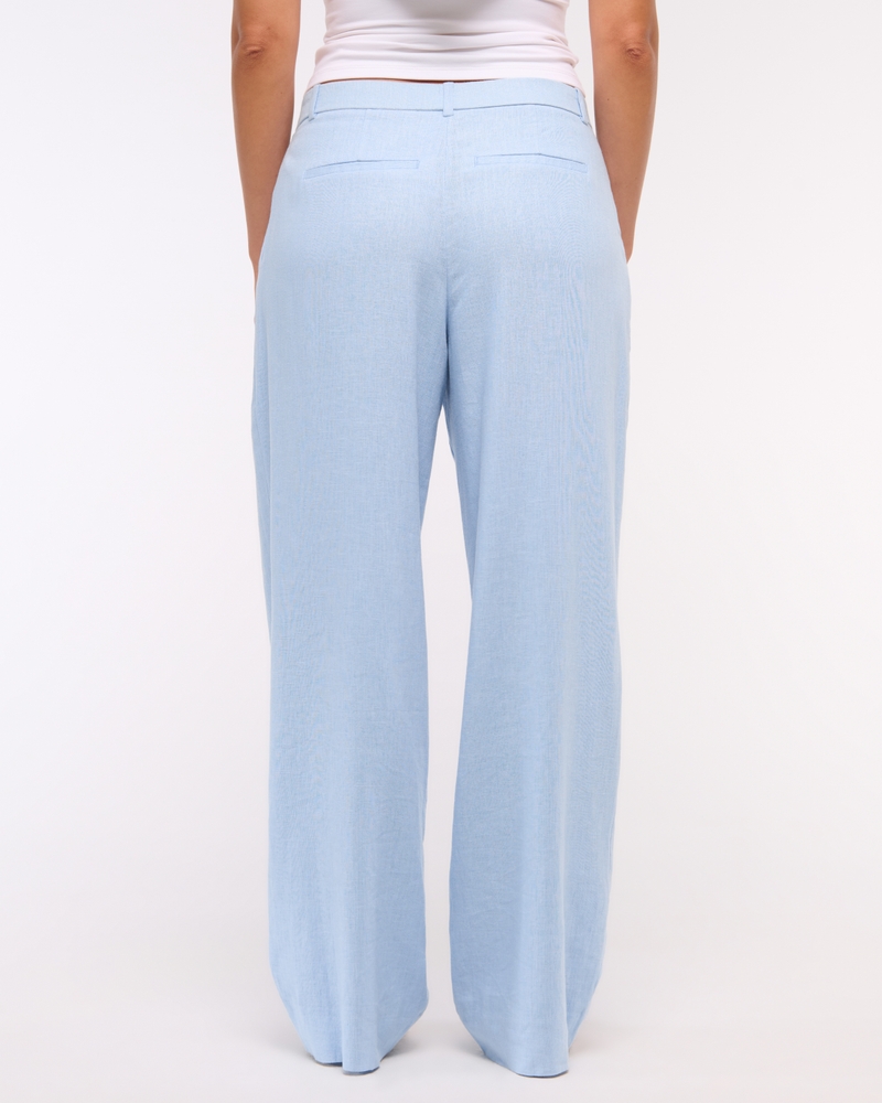 Curve Love A&F Sloane Low Rise Tailored Linen-Blend Pant - Image 11