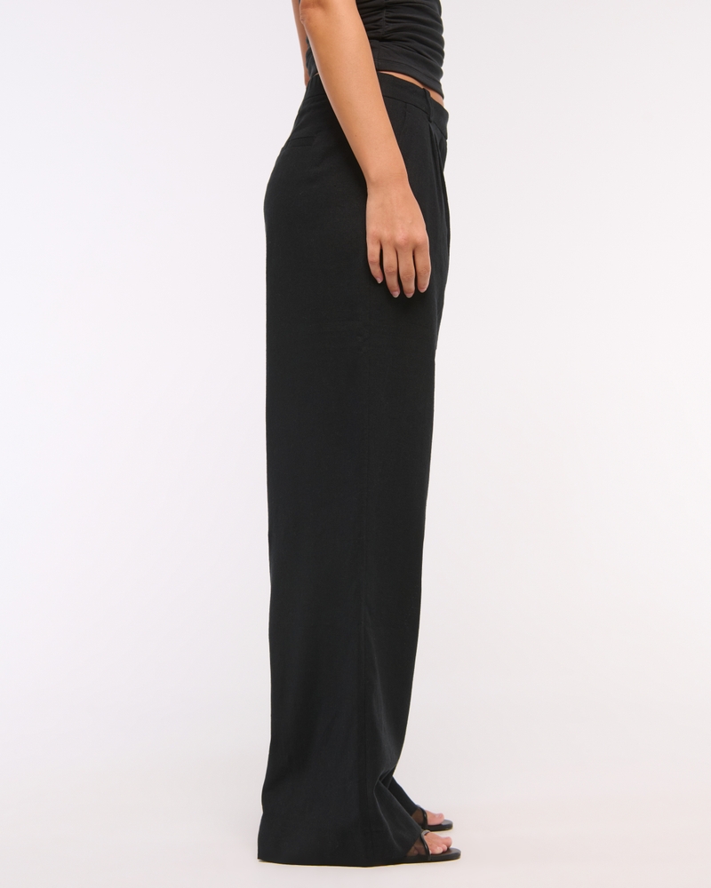 Curve Love A&F Sloane Low Rise Tailored Linen-Blend Pant - Image 15