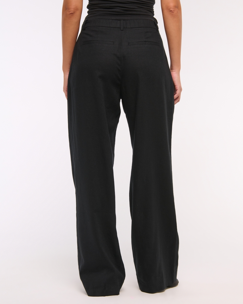 Curve Love A&F Sloane Low Rise Tailored Linen-Blend Pant - Image 17