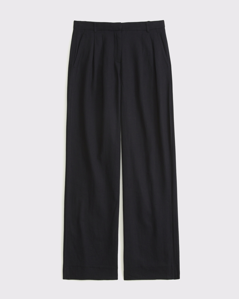 Curve Love A&F Sloane Low Rise Tailored Linen-Blend Pant - Image 18