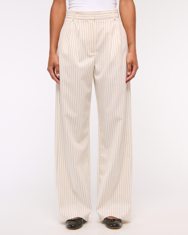 Curve Love A&F Sloane Tailored Wide Leg Pant - Image 14