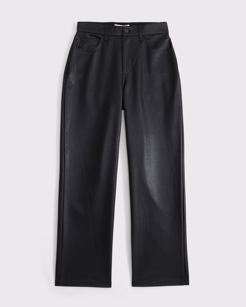 Curve Love Vegan Leather 90s Relaxed Pant