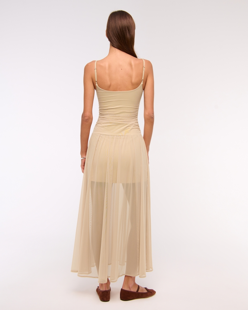 Bra-Free Flowy Sheer Maxi Dress - Image 9