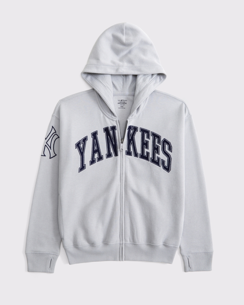 new york yankees graphic full-zip hoodie