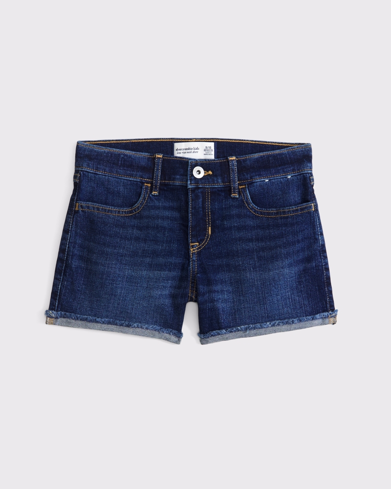 low rise midi shorts