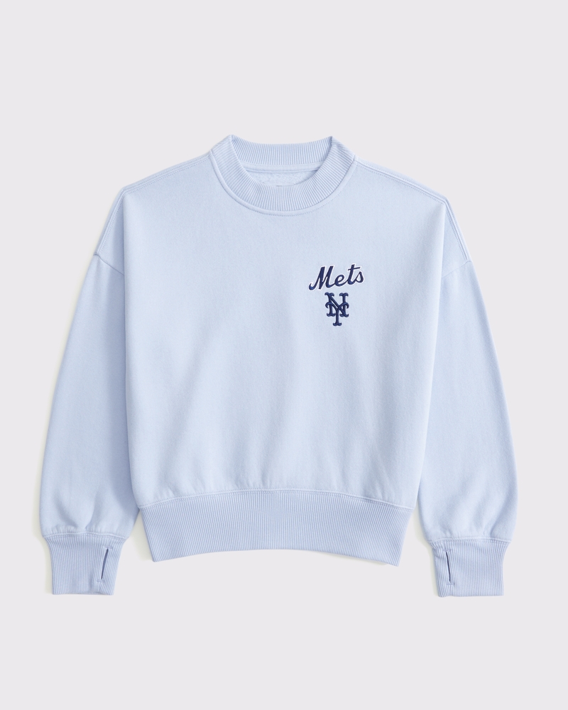 new york mets graphic crew sweatshirt
